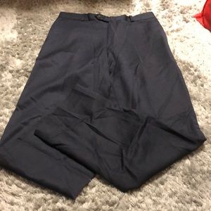 Lauren Ralph Lauren Trim Fit Dress Pants Straight Leg Slacks Navy Blue